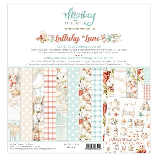 papier scrapbook Mintay Papers - lullaby lane [zestaw 12"x12"]