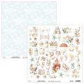 papier scrapbook Mintay Papers - lullaby lane - arkusz z elementami