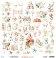 papier scrapbook Mintay Papers - lullaby lane - arkusz z elementami