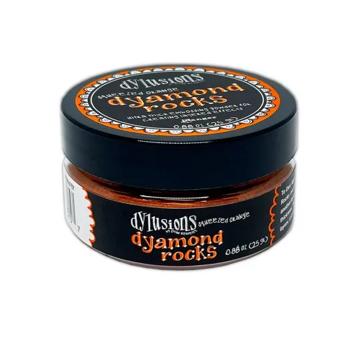 puder do embossingu Dylusions Dyamond Rocks - squeezed orange (pomarańczowy)