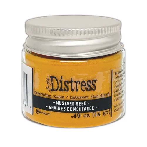 Puder do embossingu Distress Embossing Glaze - mustard seed (żółty)