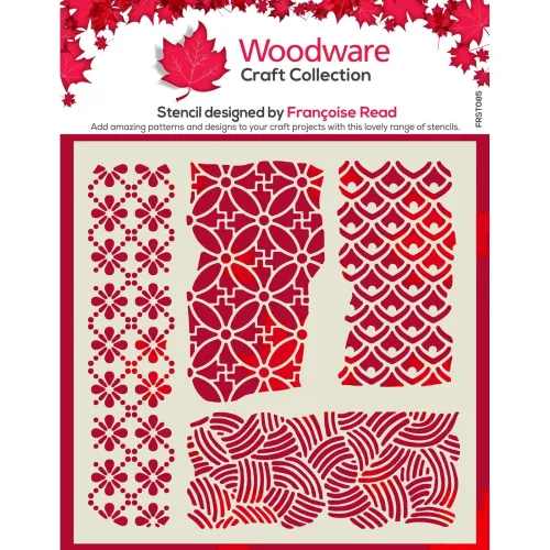 szablon Woodware - stencil organic