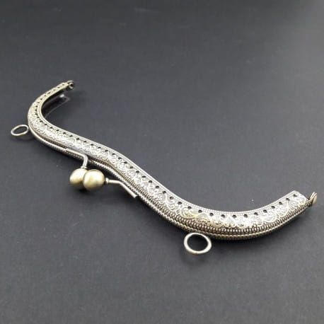 bigle do torebki / portmonetki (antyczne złoto) - fala 18,5 cm