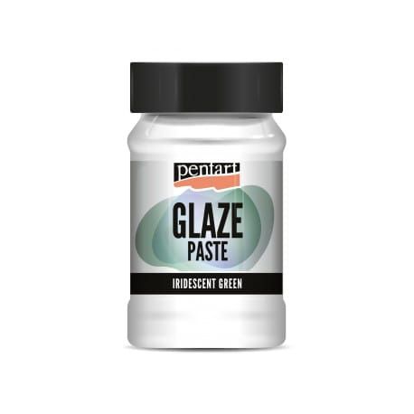 pasta glaze Pentart - brokatowa zielona 100 ml