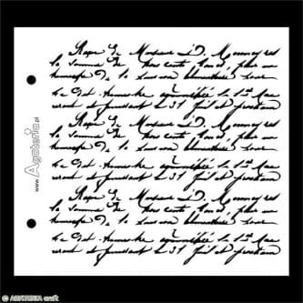 szablon Agateria - pismo