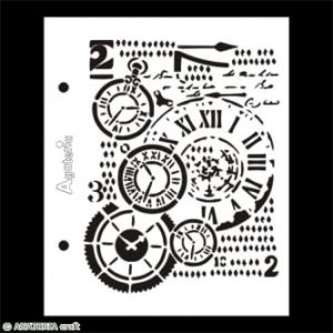 szablon Agateria - zegary tło