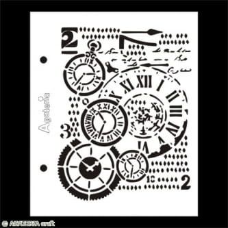 szablon Agateria - zegary tło