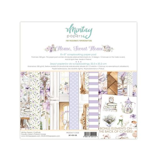 papier scrapbook Mintay Papers - Home, Sweet Home [zestaw 8"x8"]