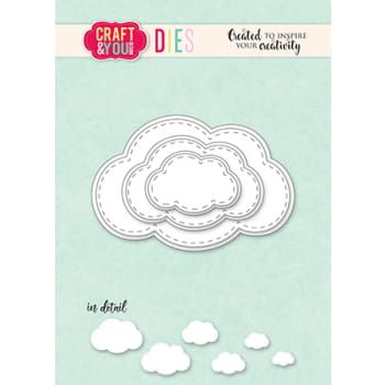 wykrojnik Craft&amp;You - clouds set / zestaw chmurek [CW332]