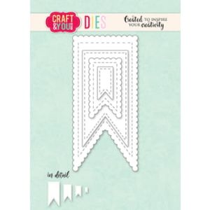 wykrojnik Craft&You - biscuit pennants / zestaw proporczyków [CW333]