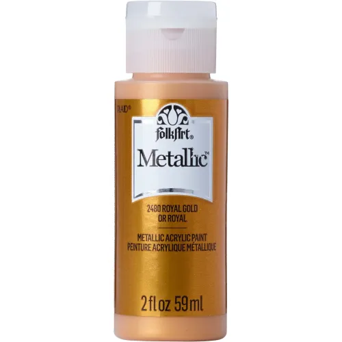 farba metaliczna  FolkArt acrylic paint - royal gold (złota) 59ml