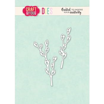 wykrojnik Craft&amp;You - catkin twigs / bazie [CW334]