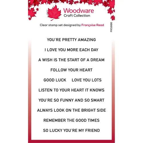 stempel polimerowy Woodware -  happy strips [FRS886]