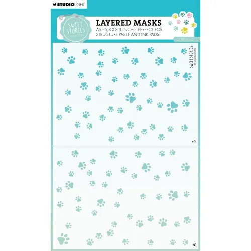 szablon Studio Light - dog paws - [SL-SS-MASK272]