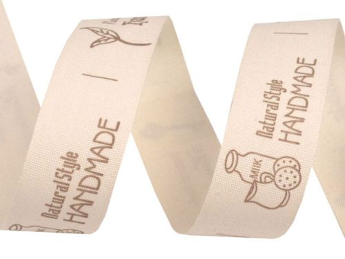 taśma bawełniana 20 mm - handmade natural style