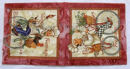 serwetka - kucharz (bordowa)