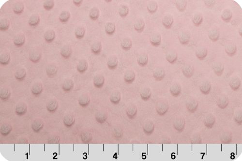 polar Minky cuddle dimple - różowy (baby pink) 50x75