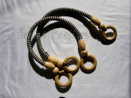 uchwyty sznurkowo-drewniane naturalne 54 cm