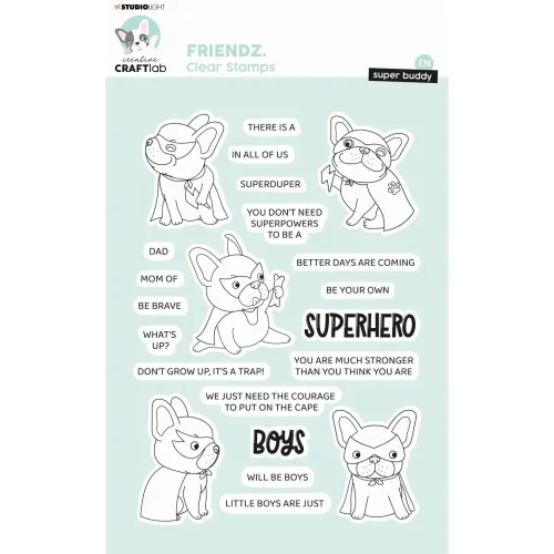 zestaw stempli Studio Light - superhero buddy [CCL-FR-STAMP468]