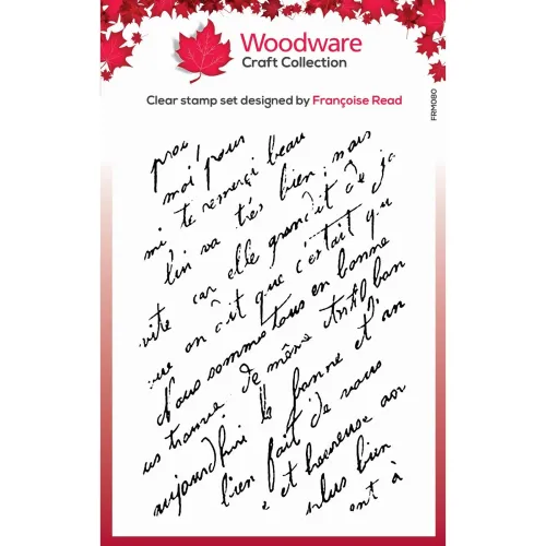 stempel polimerowy Woodware -  french script [FRM080]