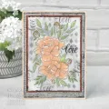stempel polimerowy Woodware -  roses with ilove [JGS836]