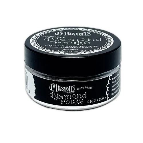 puder do embossingu Dylusions Dyamond Rocks - white linen (biały)