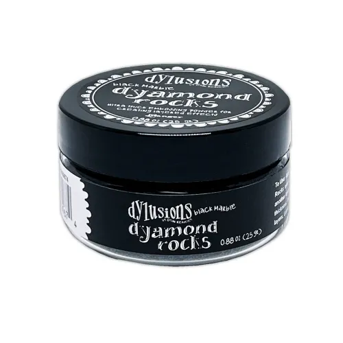 puder do embossingu Dylusions Dyamond Rocks - black marble (czarny)