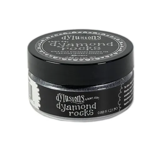 puder do embossingu Dylusions Dyamond Rocks - rainy day (szary)