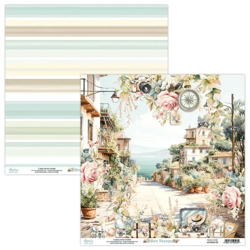 papier scrapbook Mintay Papers - bon voyage 02