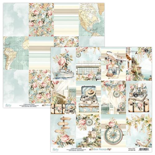 papier scrapbook Mintay Papers - bon voyage 06