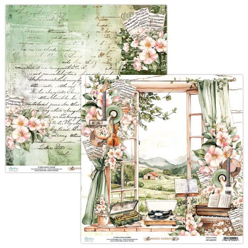papier scrapbook Mintay Papers - music garden 01