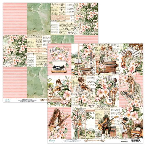 papier scrapbook Mintay Papers - music garden 06