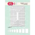 wykrojnik Craft&amp;You -  rectangles base decorative stiches / prostokąty bazy z przeszyciami [CW349]