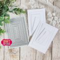 wykrojnik Craft&amp;You -  rectangles base decorative stiches / prostokąty bazy z przeszyciami [CW349]