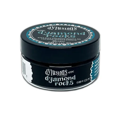 puder do embossingu Dylusions Dyamond Rocks - topaz (niebieski)