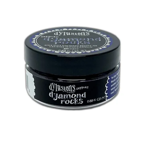 puder do embossingu Dylusions Dyamond Rocks - sapphire (niebieski)