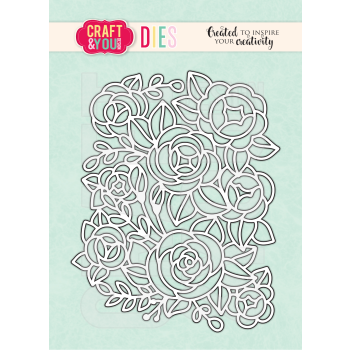 wykrojnik Craft&amp;You - flower background / tło kwiatowe [CW351]