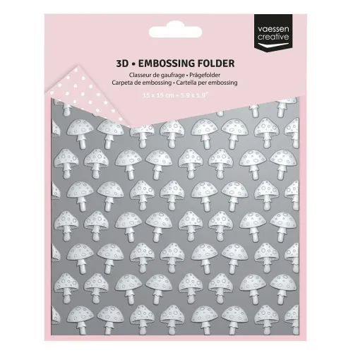 folder do embossingu 3D Vaessen Creative mushrooms [3625-0002]