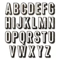 wykrojnik Sizzix - thinlits alphanumeric shadow upper [664729]
