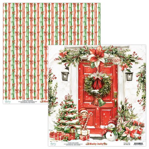 papier scrapbook Mintay Papers - holly jolly 02