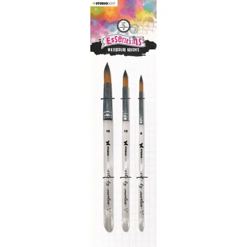 pędzle Studio Light - watercolor brushes set of 3 - 3szt