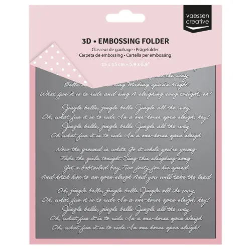 folder do embossingu 3D Vaessen Creative jingle bells [3625-0115]