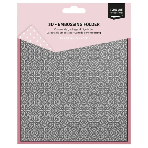 folder do embossingu 3D Vaessen Creative christmas stars [3625-0110]