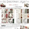 papier scrapbook Craft o'clock - christmas night - zestaw bazowy mix 20x20 cm