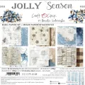 papier scrapbook Craft o'clock - jolly season - zestaw bazowy 20x20 cm