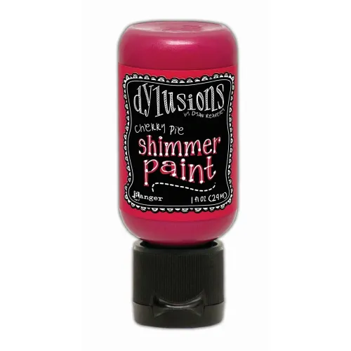 farba akrylowa Dylusions Shimmer Ranger - cherry pie (czerwony) 29 ml