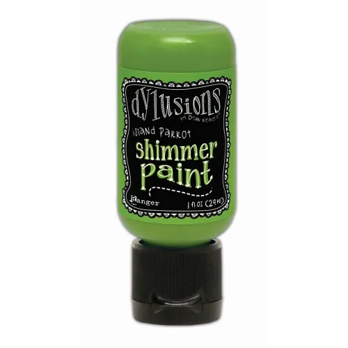farba akrylowa Dylusions Shimmer Ranger - island parrot (zielony) 29 ml