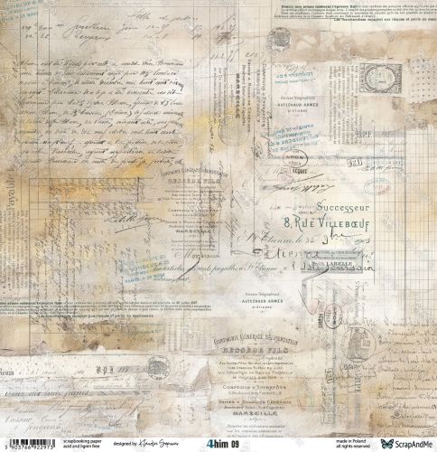 papier scrapbook ScrapAndMe - 4 him 09/10