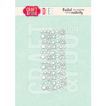 wykrojnik Craft&amp;You - mini snowflakes / mini gwiazdki [CW370]