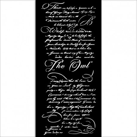 szablon Stamperia 12 x 25 cm - owl's house - list